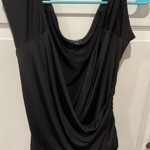 Cute summer black off the shoulders top.